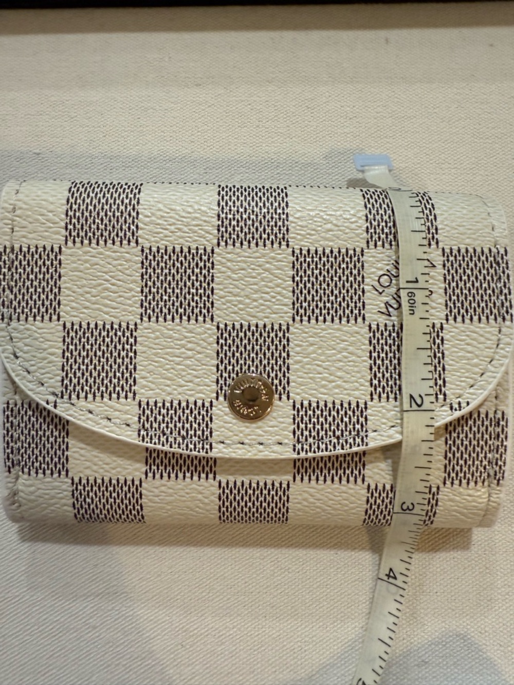 Checkered Compact Wallet - Picture 7 of 7